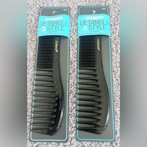 Conair Detangle & Style Super Comb Lot Of 2 NEW